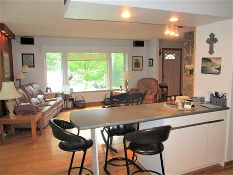 Peninsula Counter & View to Living Room